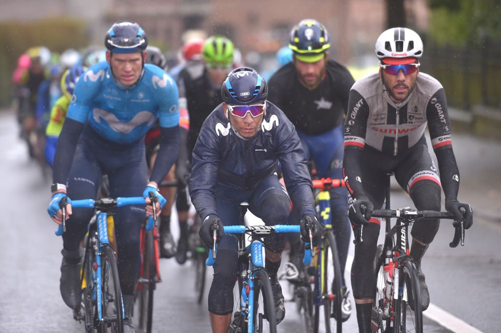 Nairo Quintana, like many other riders, tried to simply stay safe