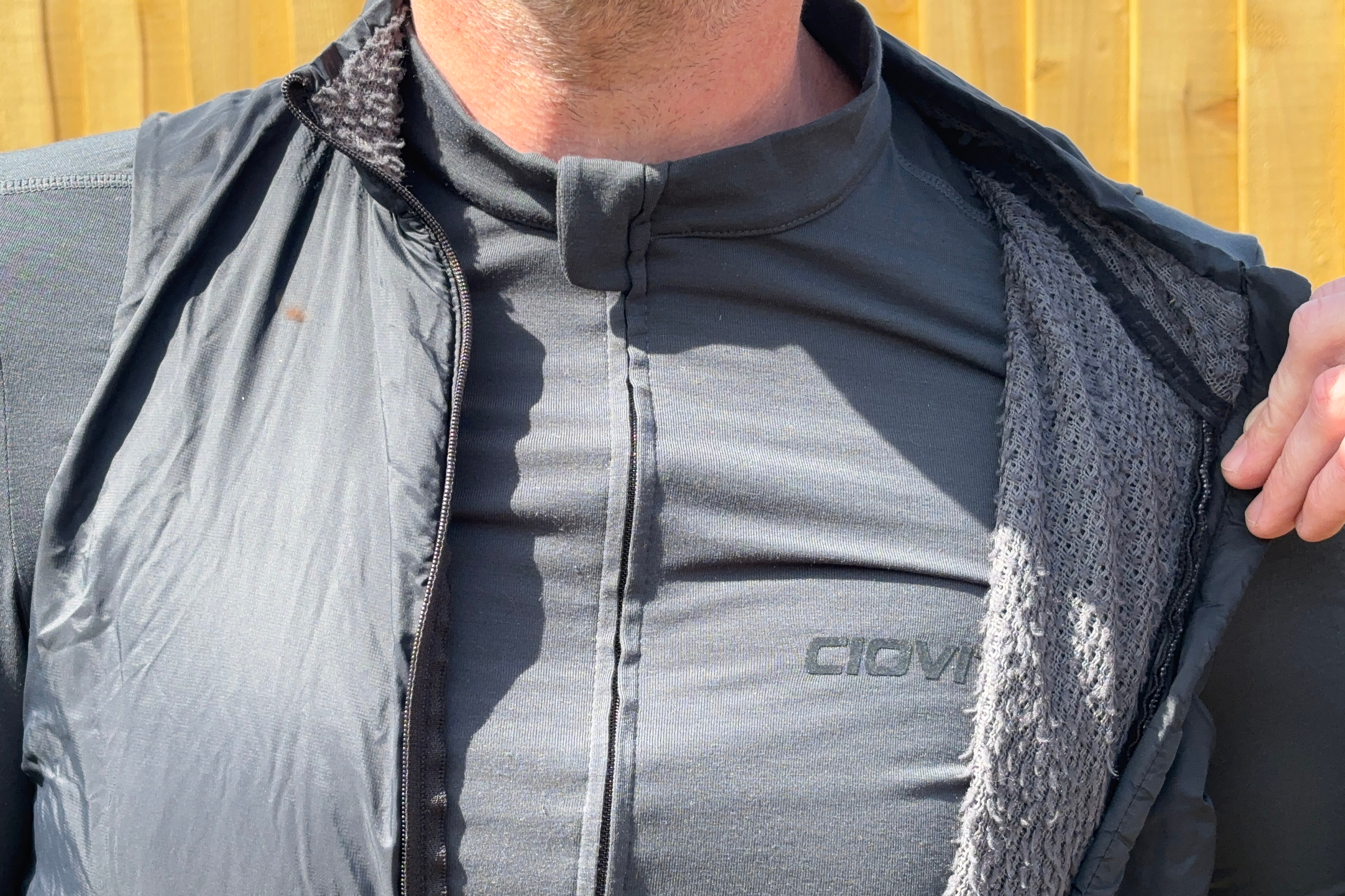 Detail of the Ciovita Gilet