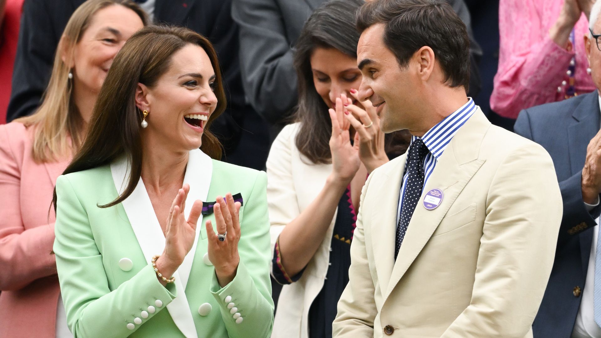 Kate Middleton a Roger Federer