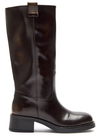 Sajan Leather Knee-High Boots