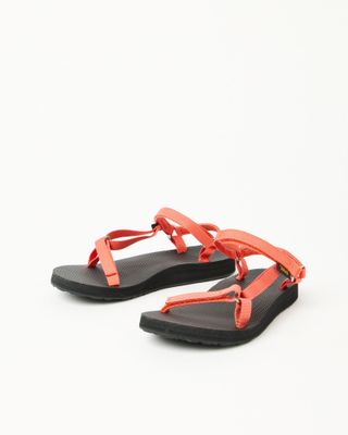 Teva Original Universal Slim Tigerlily Orange Sandals | Oliver Bonas