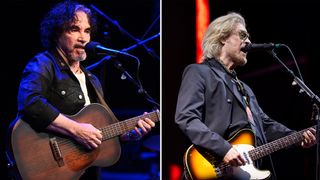 John Oates (left) and Daryl Hall performing onstage