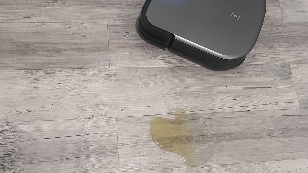 The DEEBOT X2 OMNI robot vacuum cleaner and mop isn't the best at cleaning up liquids either