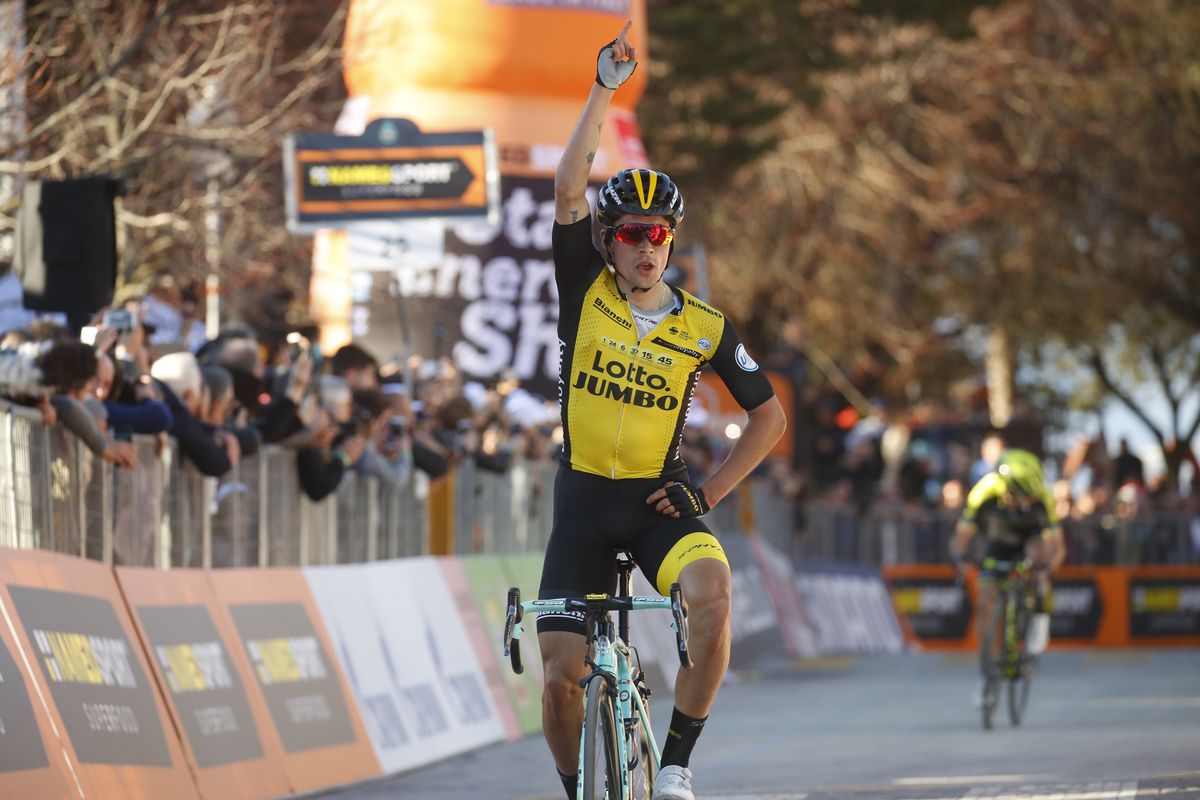 Primoz Roglic (LottoNl-Jumbo) wins the stage