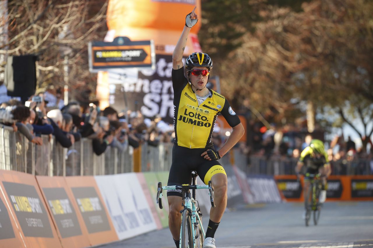 Primoz Roglic (LottoNl-Jumbo) wins the stage
