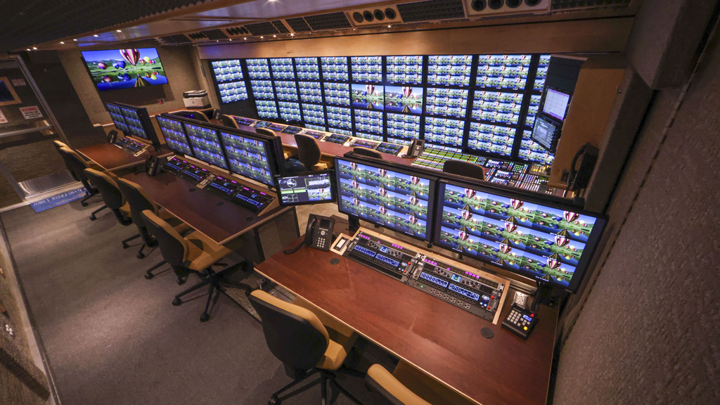 Riedel gateways in a Game Creek Video OB truck.