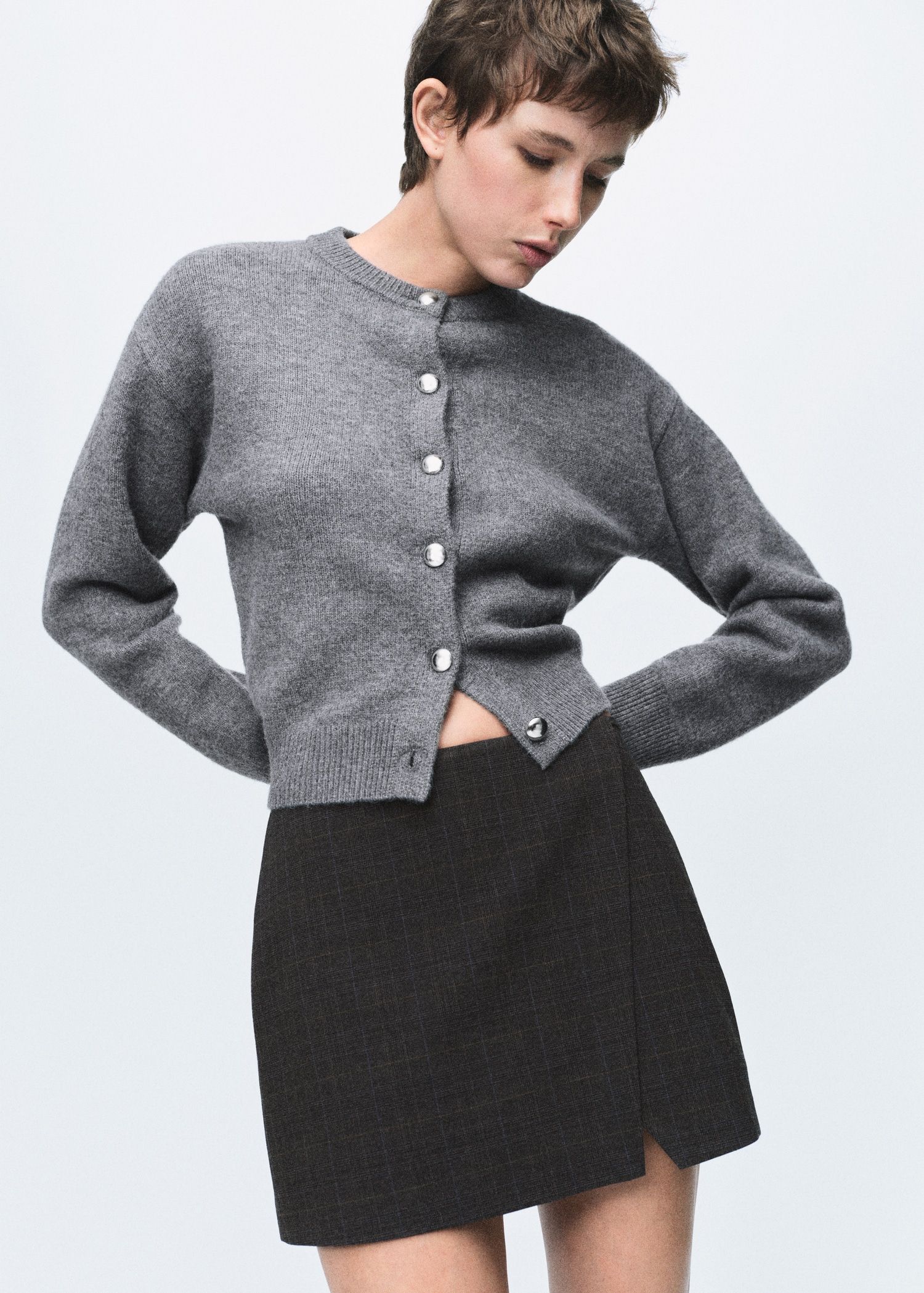 Chunky-Knit Cardigan With Buttons - Women | Mango Usa