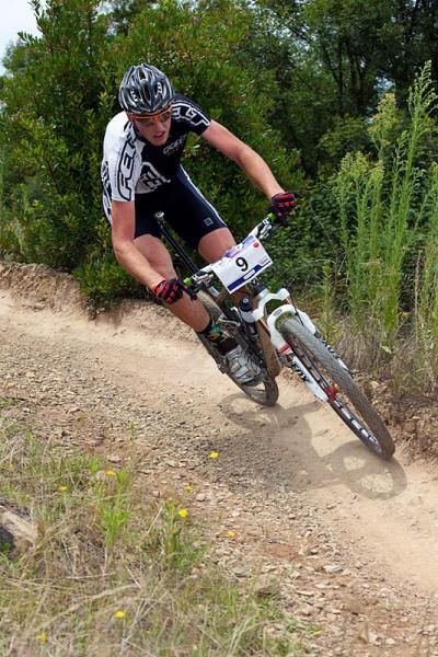 Paul Van der Ploeg rode a fantastic race to come across the line in second place.