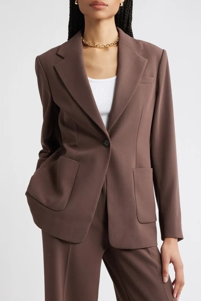 Nordstrom, Classic One-Button Blazer