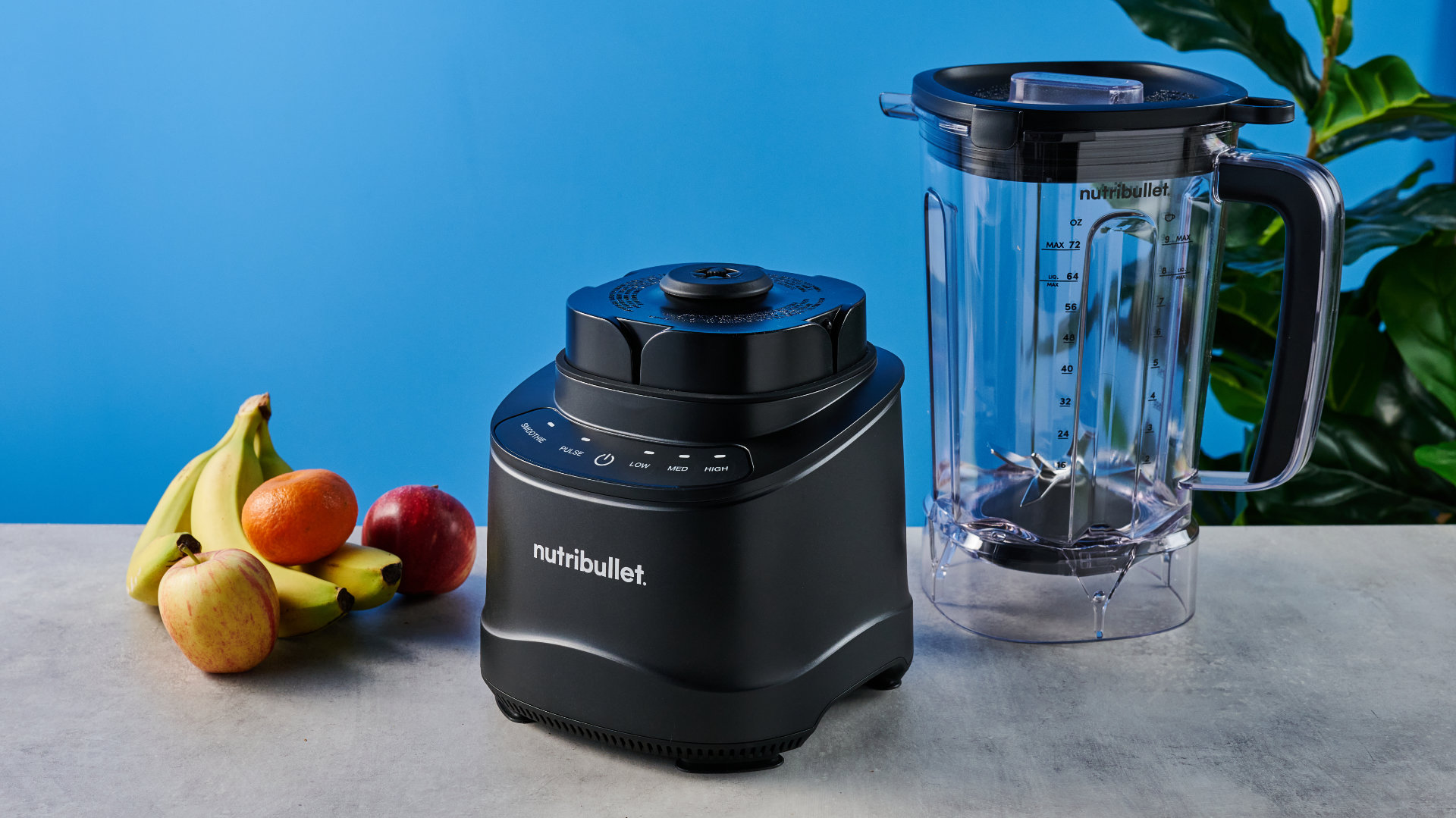 Nutribullet Power Core photographed in front of a blue background