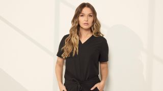 Camilla Luddington as Dr. Jo Wilson for Grey's Anatomy Season 22.