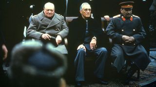 Churchill, Roosevelt and Stalin at the Yalta Conference