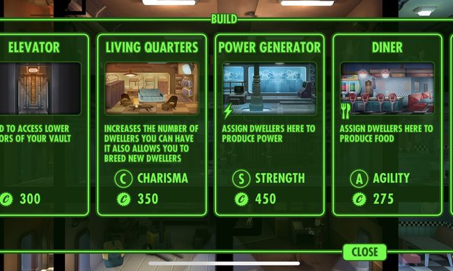 fallout shelter training time