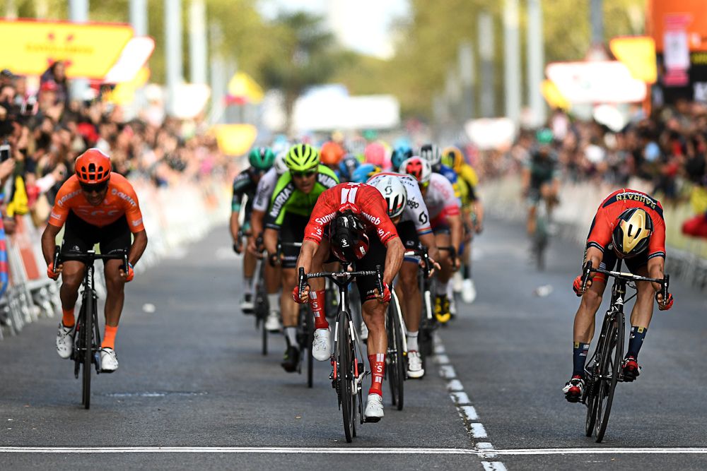 Michael Matthews beats Phil Bauhaus to take the stage 6 win at Volta a Catalunya
