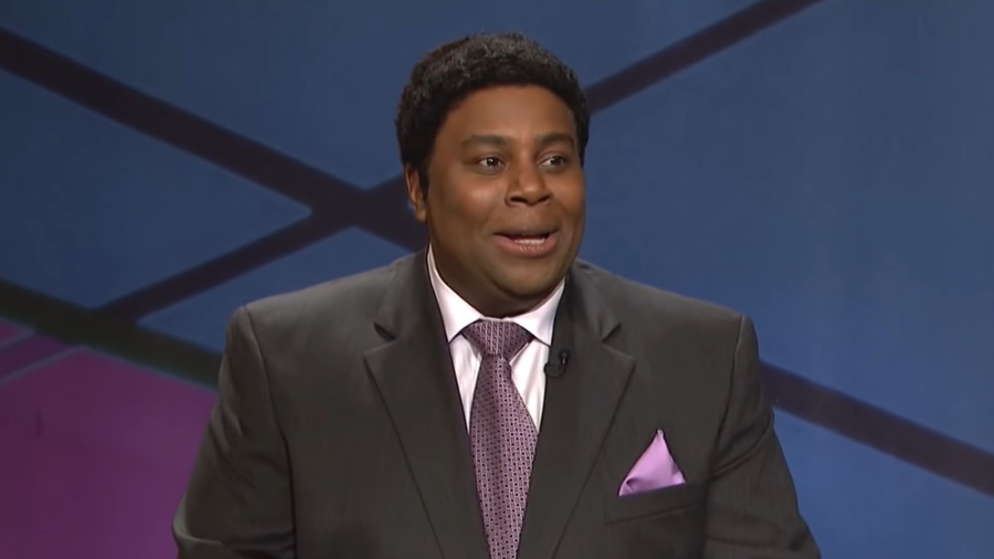 Kenan Thompson doing a skit on SNL.