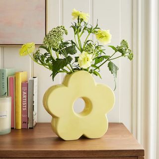 Flower Ceramic Donut Vase