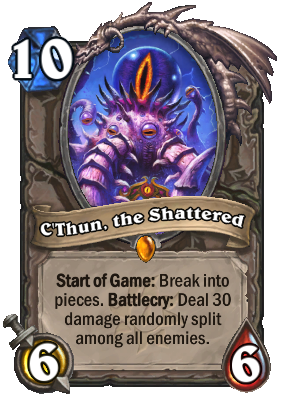 Hearthstone C'Thun, the Shattered