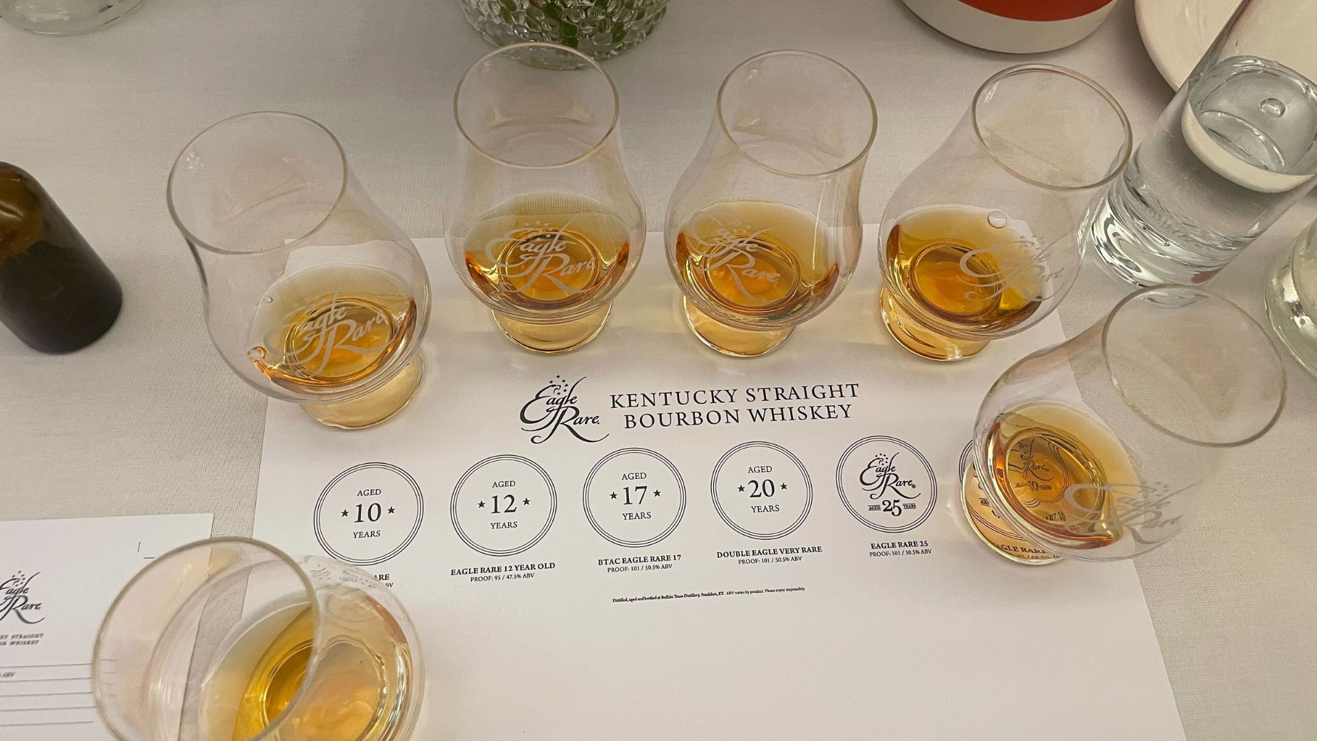an image of the seven drams tried ahead of the auction