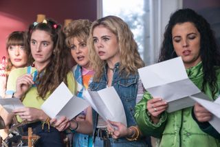 The Derry Girls are in shock as they read their GCSE results.
