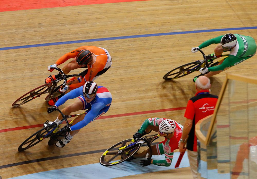 A crash in the keirin caught many out