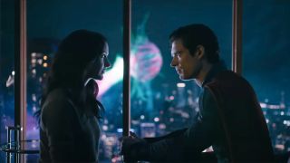David Corenswet and Rachel Brosnahan filming in darkness in beautiful night scene Superman (formerly Legacy)