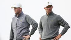 Taylor Pendrith and Adam Scott at the Presidents Cup