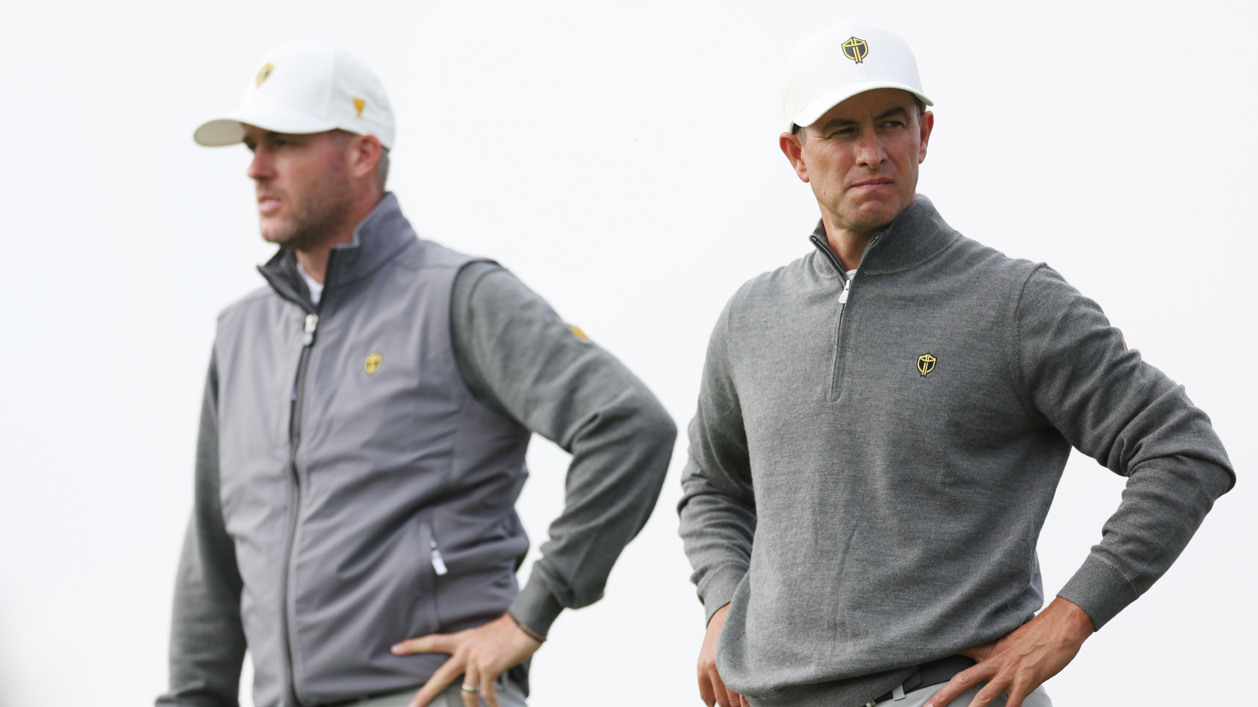 Taylor Pendrith and Adam Scott at the Presidents Cup