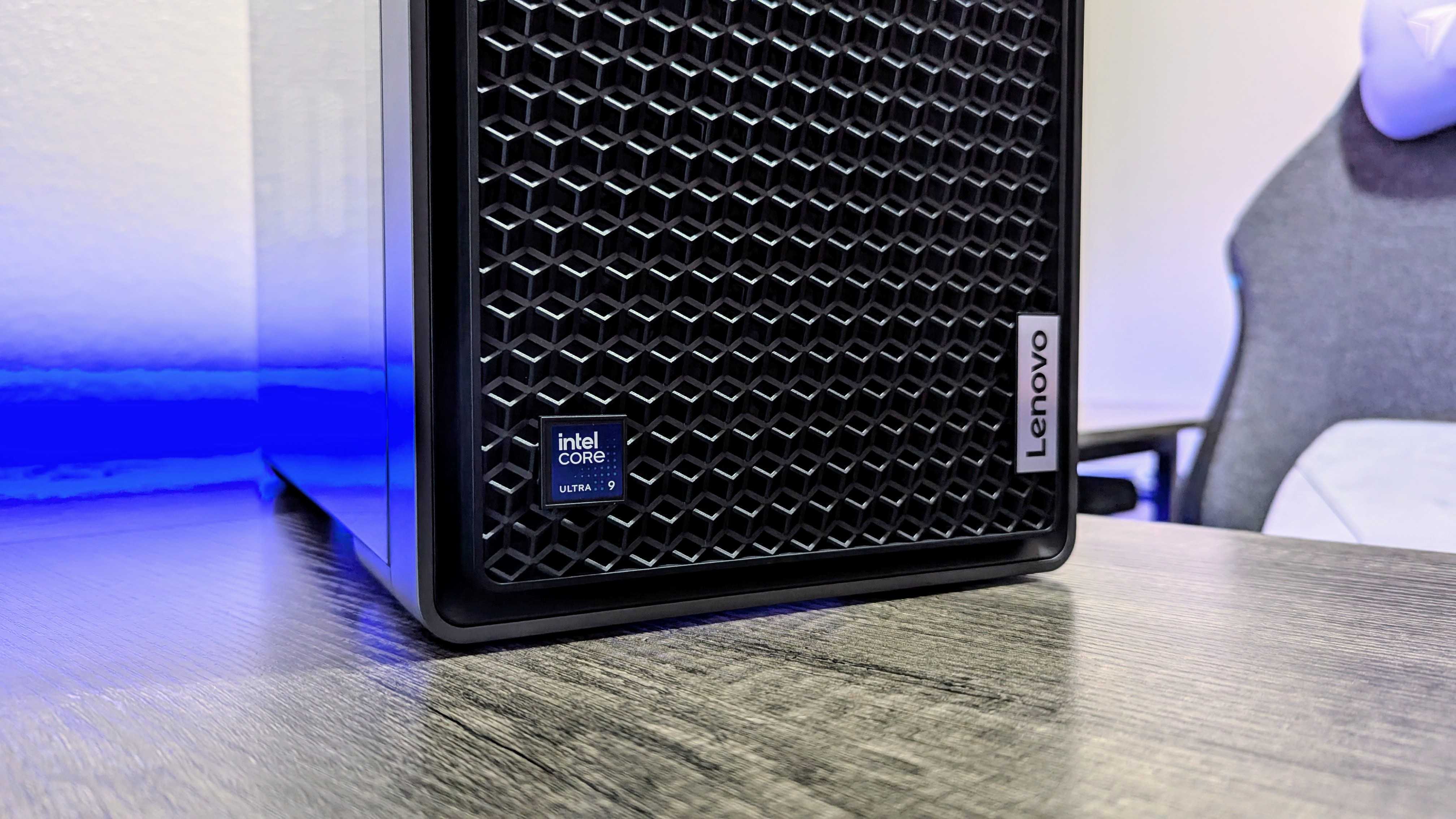 Image of the Lenovo Legion Tower 7i (Gen 10) gaming desktop.