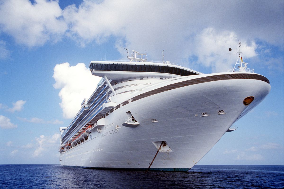 A file photo shows the Grand Princess, which now may be the site of a coronavirus outbreak.