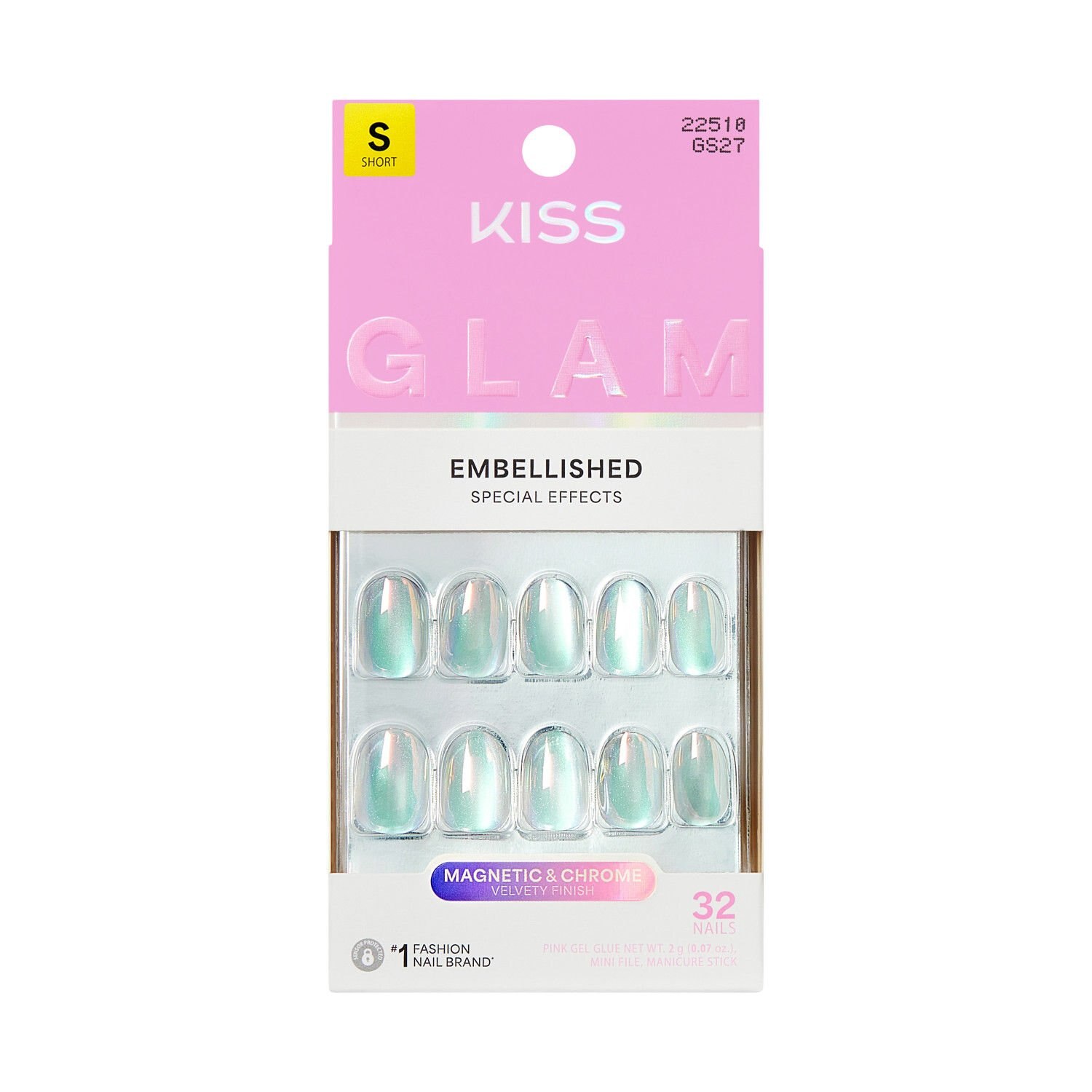 Kiss Glam Embellished False Nails