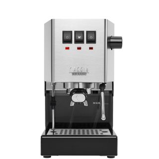 Gaggia Classic coffee machine on a white background