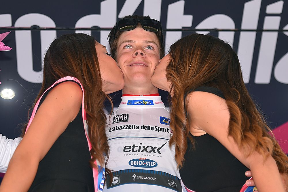 Bob Jungels (Etixx) in the white young rider jersey