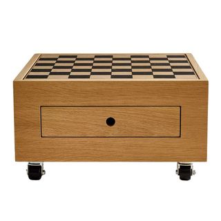 Wooden Chess Board With Wheels 