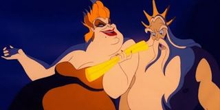 Ursula and Triton in The Little Mermaid