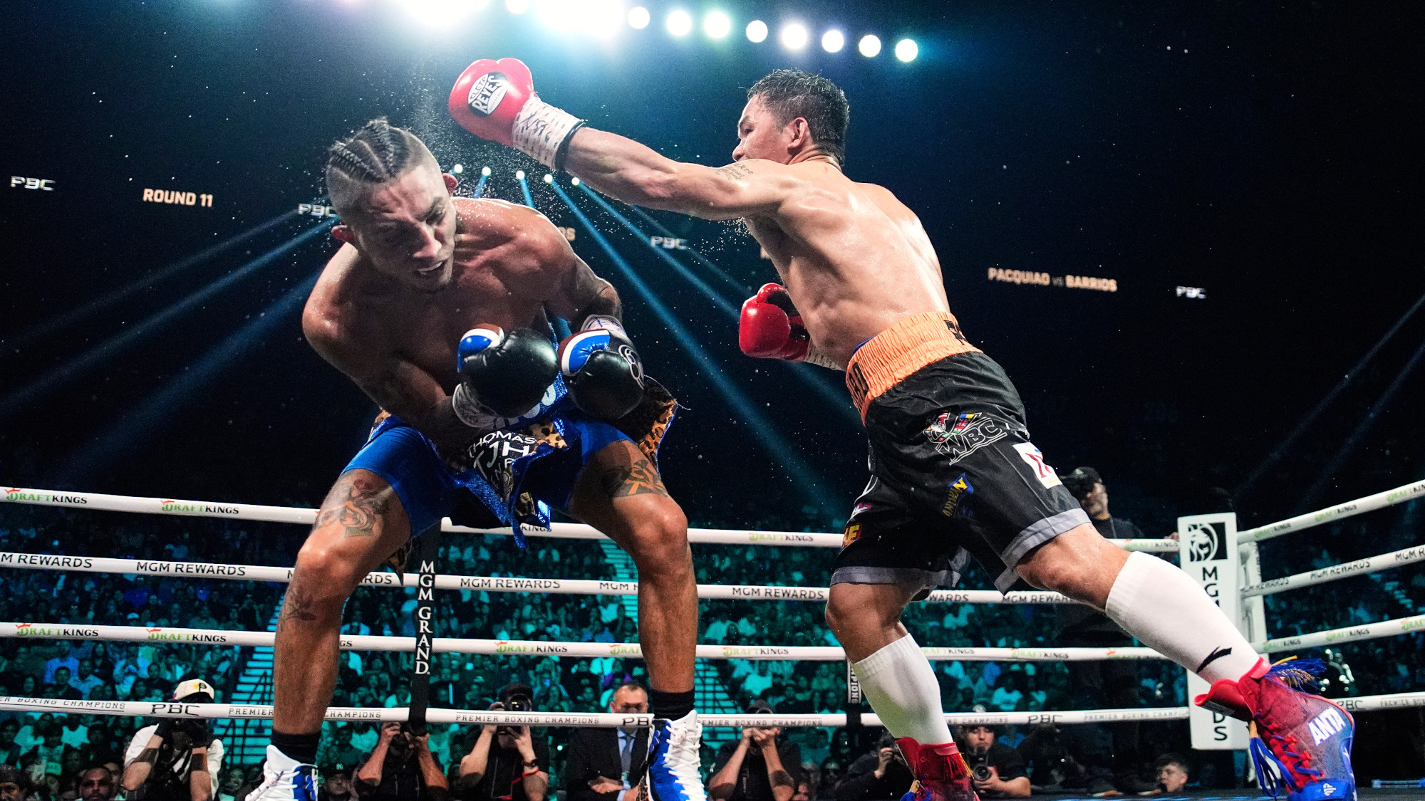 Mario Barrios and Manny Pacquiao