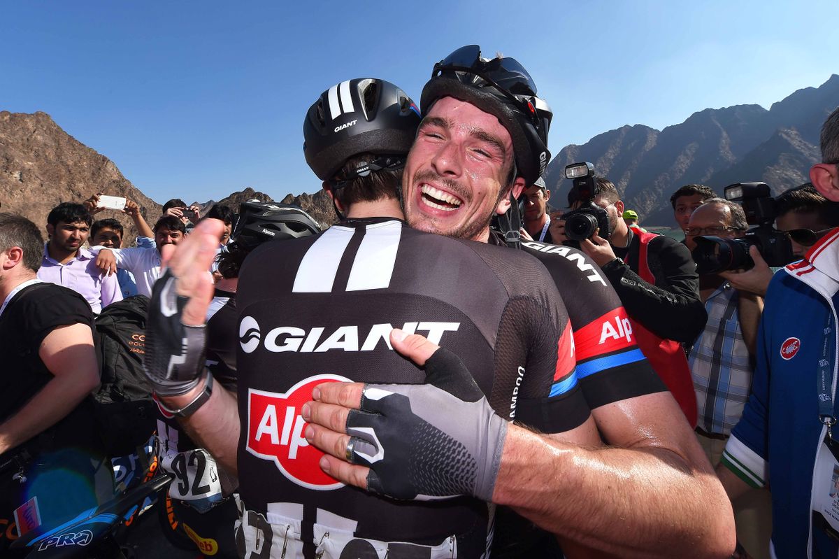 John Degenkolb thanks his teammate