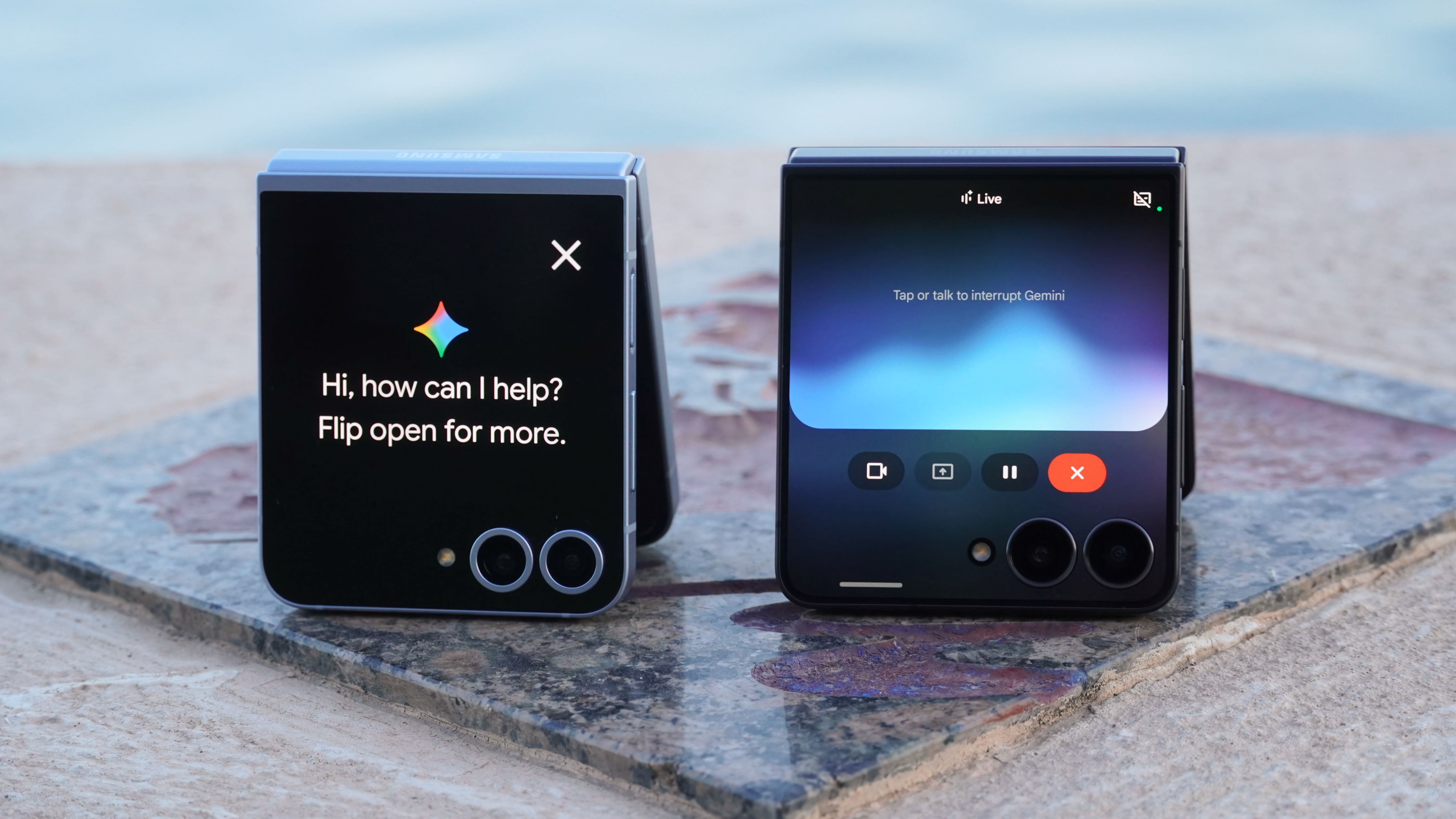 The cover screen experience on the Samsung Galaxy Z Flip 7 compared to the Galaxy Z Flip 6.
