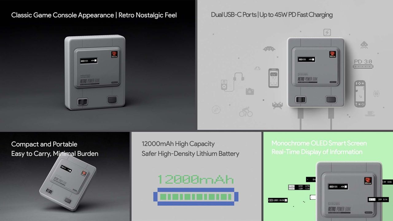 AYANEO Retro Power Bank specs.