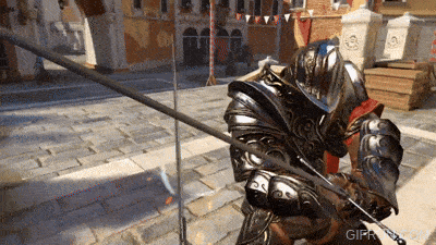 Sword fighting in Venice in Assassin's Creed Nexus