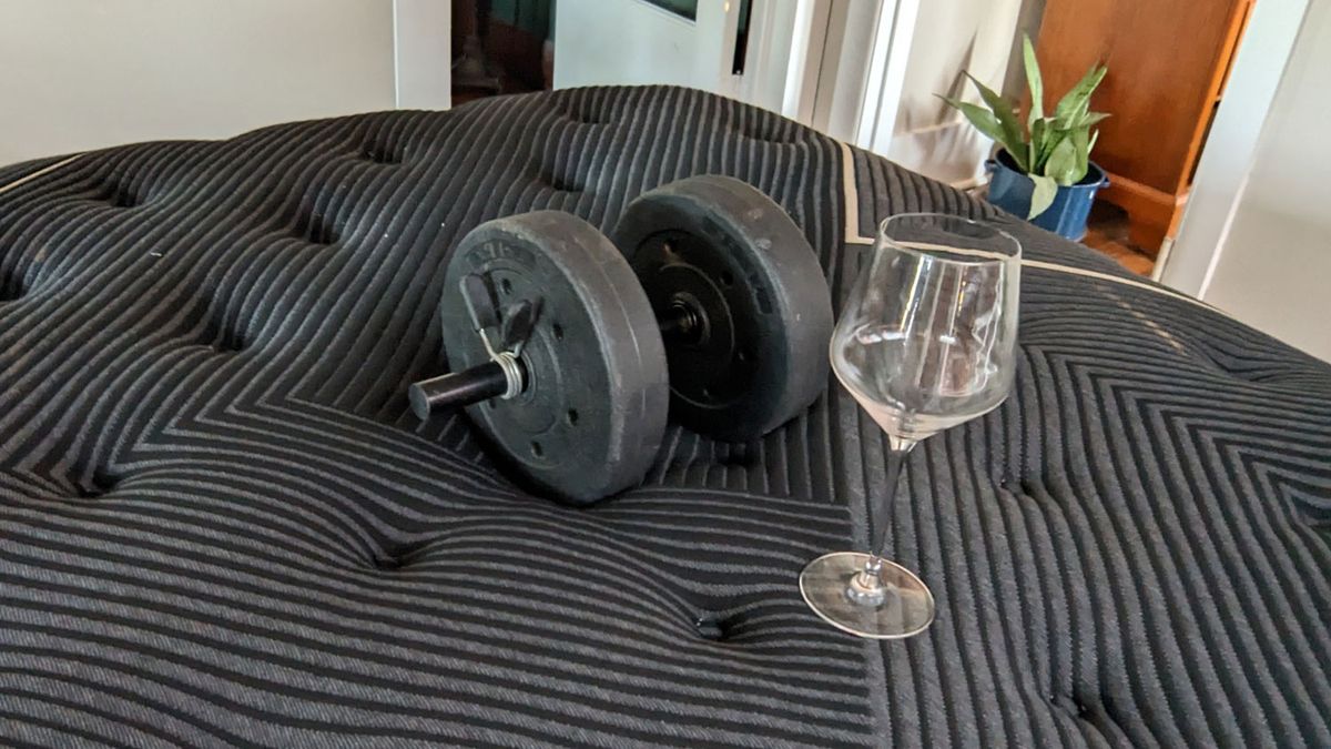 Beautyrest Black KClass Plush Pillow Top mattress review sink into an