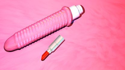 Sex toy, illustration - stock illustration