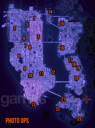 Spider-Man 2 Photo Ops locations map
