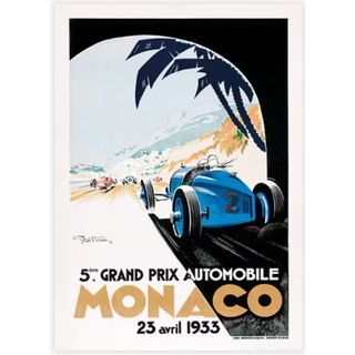 Desenio Monaco Grand Prix Poster