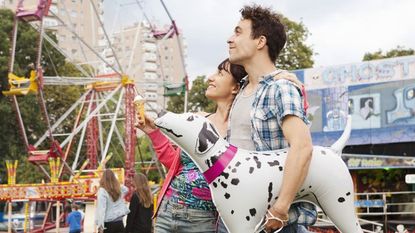 Couple at fairground