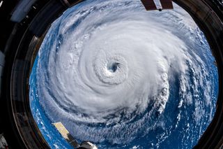 Astronaut Alexander Gerst captured this image of Hurricane Florence from the space station on Sept. 12, 2018.