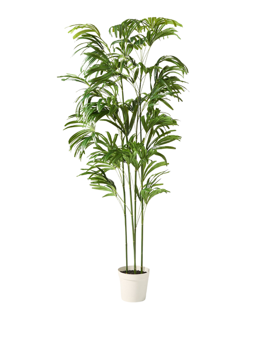 Faux Potted Bamboo Palm Tree