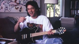 Eddie Van Halen playing his Peavey EVH Wolfgang #69