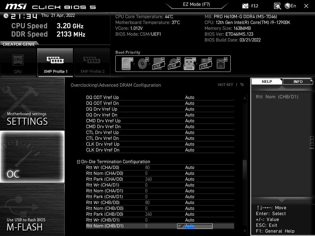 MSI Pro H610M-G DDR4