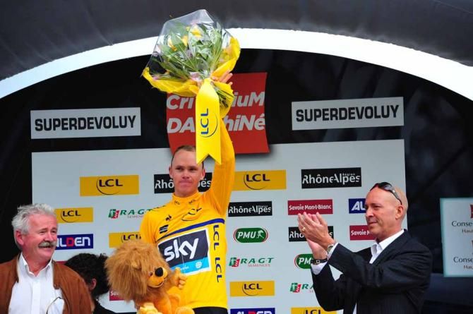 Chris Froome (Sky) is getting used to life in yellow.