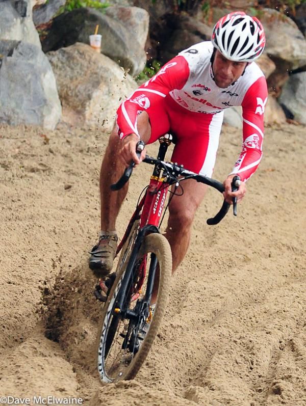 Joachim Parbo (Challenge Tires) churning up the sand